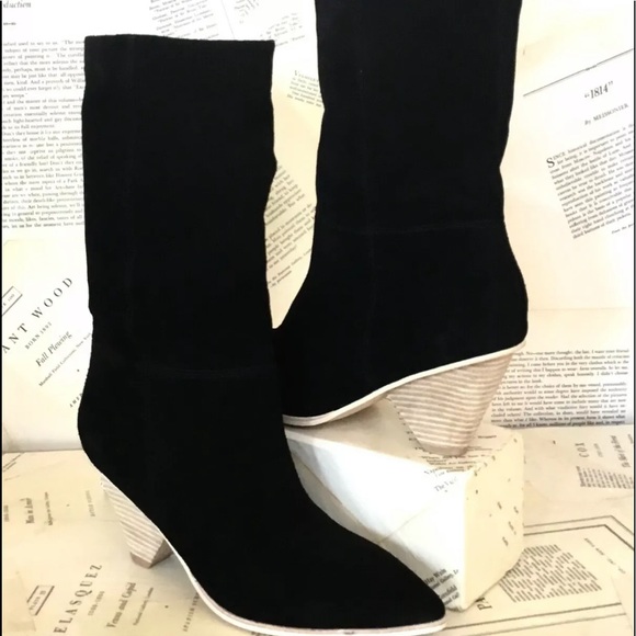 Jeffrey Campbell Slouchy Boot Suede Point Toe 9 - Picture 2 of 8